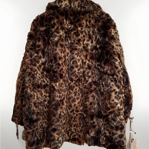 J CREW 2017 leopard faux fur jacket 3X HARD TO FIND! - Picture 3 of 8